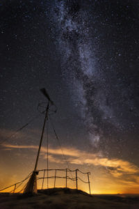 Germany, Saxony, Saxon Switzerland, Milky Way Germany, Saxony, Saxon Switzerland, Milky Way